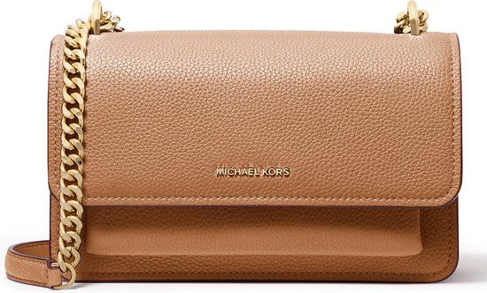 Michael Kors Claire Schoudertas Dames - Leer - Cognac