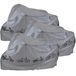 Dunlop Fiets beschermhoes - 3x - 180 x 100 cm - grijs - waterafstotend - uv-bestendig - fietshoes - afdekhoes - regenhoes