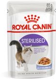 Royal Canin Sterilised Jelly Chat Alimentation Nat - 48 x 85 g