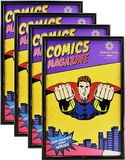 SparklyHome Comic Book Frame, 4 stuks, UV-bescherming, zwarte displayframes voor huidige stripboeken tot 6 3/4\" x 10 1/4\", wand- of tafeldisplay