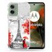 Cokitec Versterkte hoes voor Motorola G55 5G Voyage France Paris Rood