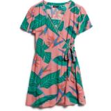 Superdry Mini-wikkeljurk met print - Dames - Jurken