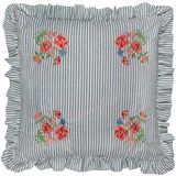Wylder Martha Geborduurde Ruche Kussenhoes - Blauw - 50x50cm