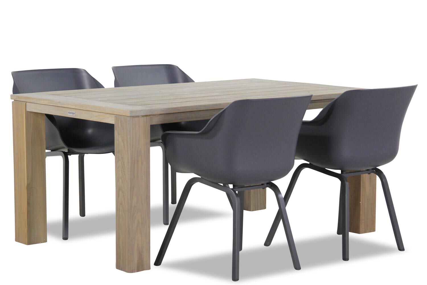 Hartman Sophie element/Brighton 165 cm dining tuinset 5-delig