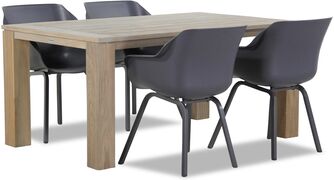 Hartman Sophie element/Brighton 165 cm dining tuinset 5-delig