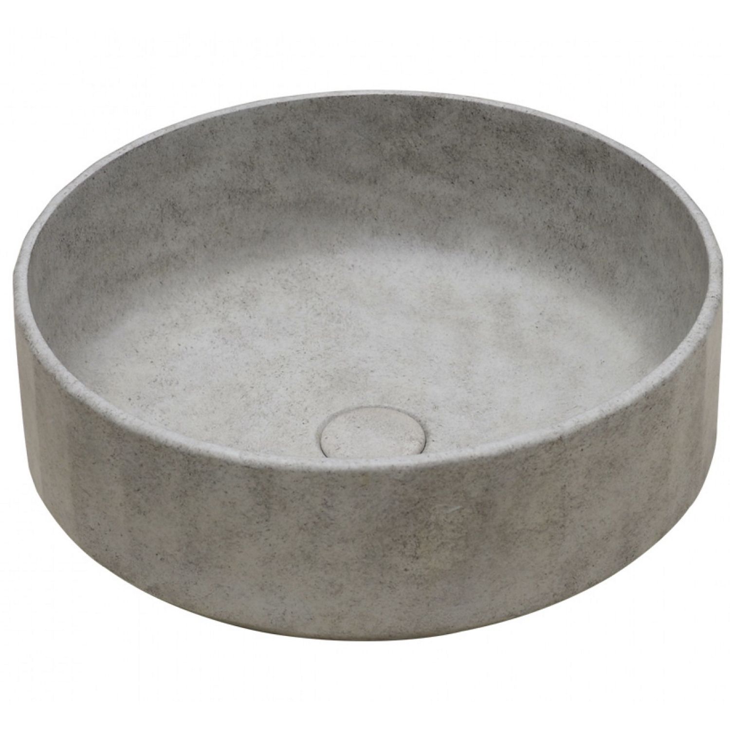 Ideavit Waskom idea.lixir 42x42x15 cm rond beton grijs