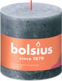 Bolsius Stompkaars Rustiek Slate Blue - 10 cm / ø 10 cm