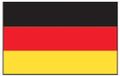 Lalizas Drapeau allemand 30 x 45cm Polyester Noir