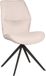 LABEL51 Comfy Eetkamerstoel - Naturel - Stof - Zwart Metaal