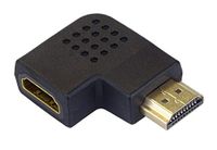PremiumCord HDMI-adapter, verguld, HDMI-bus naar stekker 90 ° rechts