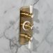 Hudson Reed Elizabeth Rétro encastré robinet de douche thermostatique 3 fonctions or satiné
