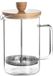 Lacor French Press Coffee Maker 6 Cups 0.8L Brown/Transparent Glass