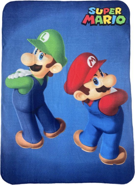 4KidsOnly MISTER LICENSE COMPANY, S.L. Super Mario Polar Fleecedeken - Luigi