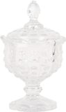 Clayre & Eef Voorraadpot Ø 9x16 cm Transparant Glas
