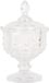 Clayre & Eef Voorraadpot Ø 9x16 cm Transparant Glas