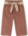 Vertbaudet Babybroek van ribfluweel met "luipaard" riem om te knopen