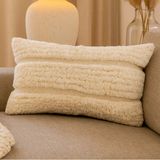 Milton & Oldbrook Sierkussen 50 x 30 cm Inclusief Vulling Jonava Wit