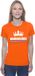 Shoppartners Bv Oranje Koningsdag met een kroon shirt dames S