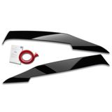 Koplampspoilers RDX Racedesign Koplampspoilers compatibel met Mercedes C-Klasse (W205) Sedan/Estate/Coupé 2014-2021 (ABS Glanzend Zwart)