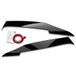 Koplampspoilers RDX Racedesign Koplampspoilers compatibel met Mercedes C-Klasse (W205) Sedan/Estate/Coupé 2014-2021 (ABS Glanzend Zwart)
