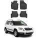 OMAC Tapis De Sol 3d Tpe Premium Compatible Avec Skoda Yeti 2009-2017 Revêtement De Sol Pour Voiture - Intérieur Antidérapant - Bords Hauts - Noir