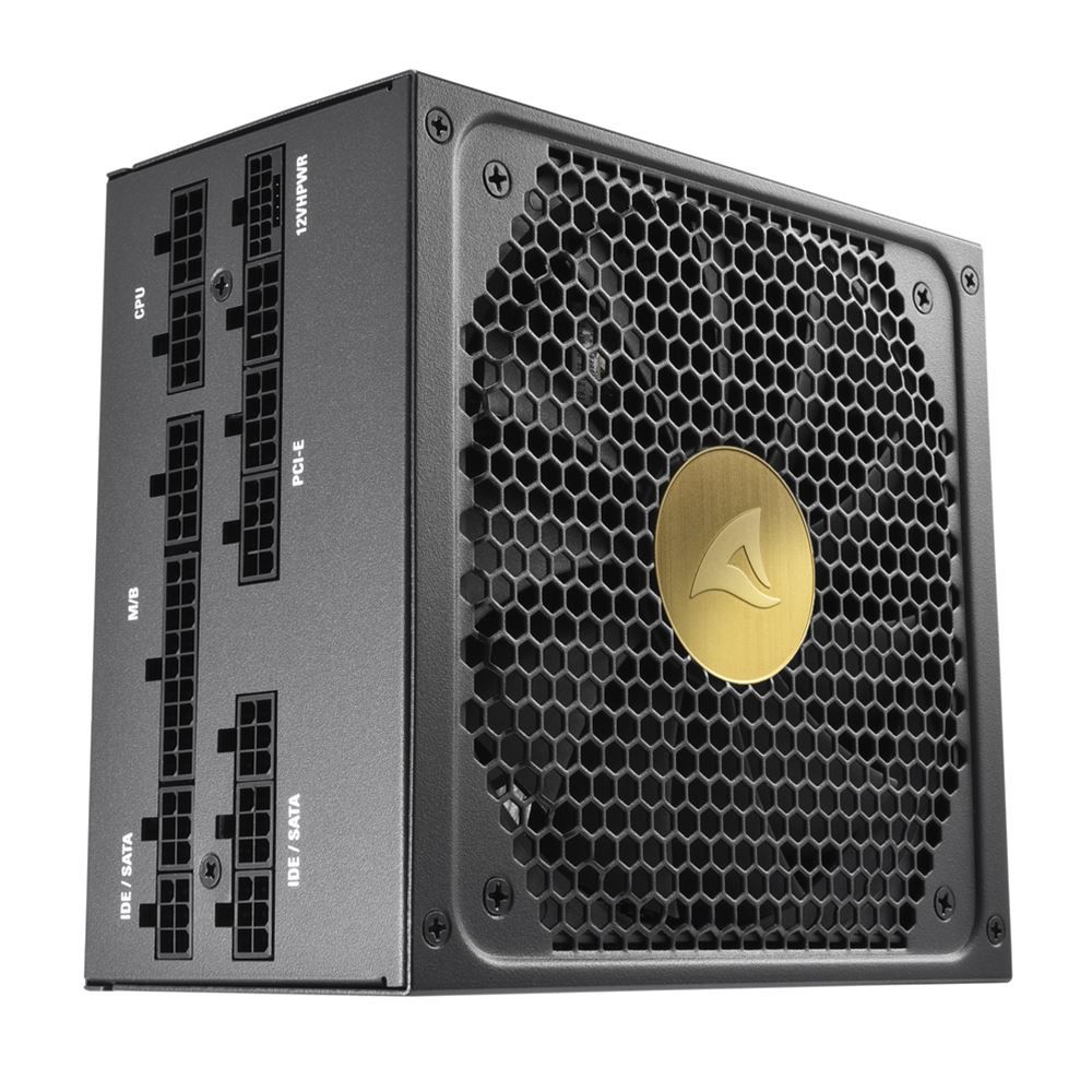 Sharkoon Rebel P30 Gold 1000W ATX Power Supply - 80 Plus Gold - Modular - Black