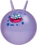 Eddy Toys Skippybal funny faces - paars - Dia 45 cm - buitenspeelgoed voor kleine kinderen