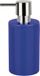 Spirella Distributeur de savon – Pompe à savon pour salle de bain et cuisine – Distributeur de lotion – Accessoire de salle de bain élégant – Bleu – Plastique – 300 ml