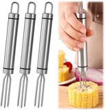Unyqoos® Roestvrijstalen voedselprikkers – set van 3