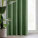 Eurofirany Rita gordijn, groen, polyester, 140 x 270 cm