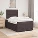 Maison Exclusive - Lit Boxspring avec matelas marron foncé 120 x 190 cm tissu
