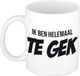 Bellatio Decorations Shoppartners Bv Ik ben helemaal te gek koffiemok / theebeker - 300 ml - wit - cadeau mok / beker