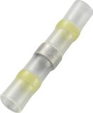 TRU COMPONENTS 736400 Stootverbinder Met krimpkous 4 mm² 6 mm² Volledig geïsoleerd Geel 1 stuk(s)