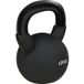 Homcom Kettlebell en acier de 12 kg, revêtement plastique noir, 20 x 13 x 22 cm