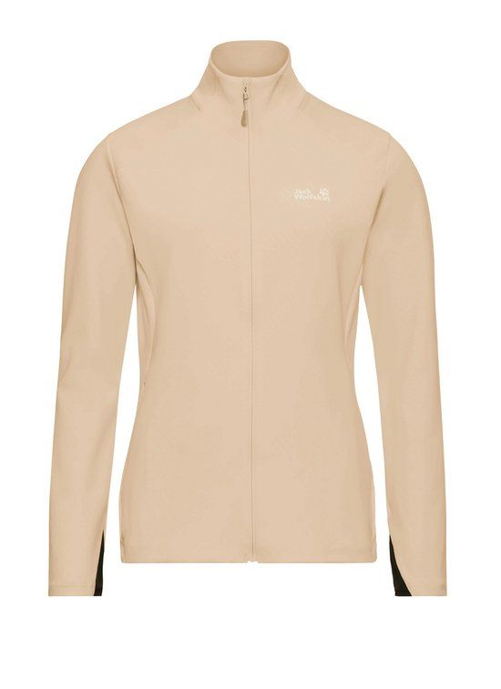 Jack Wolfskin Astrotrail Fz W Dames Fleece Vest XL Oyster Polyester Lente/Zomer 2026