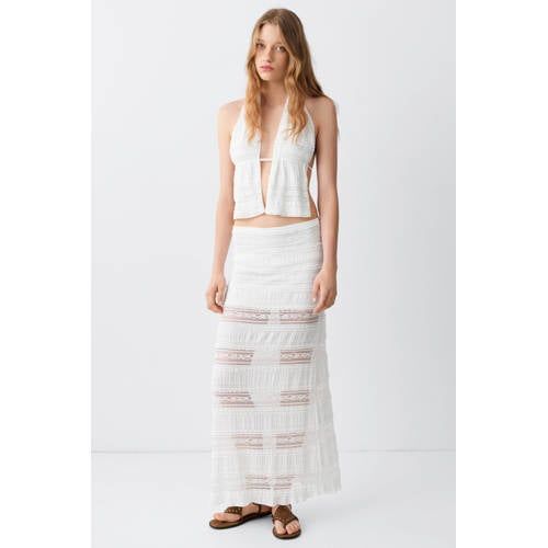 MANGO TEEN maxi rok - wit