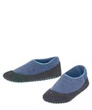 FALKE Cosyshoe Noppen op de zool wol huissokken kinderen blauw - maat 37-38