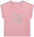 Guess Meisjes-T-shirt Midi Katoen Jersey Ronde Hals Korte Mouw Roze Printopdruk 10 jaar