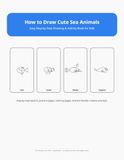 How to Draw Cute Sea Animals