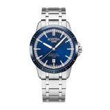 Roamer Mercury Classic 968833-41-45-20 Montre homme - Acier - Argenté/Bleu foncé - 42 mm - 10 ATM