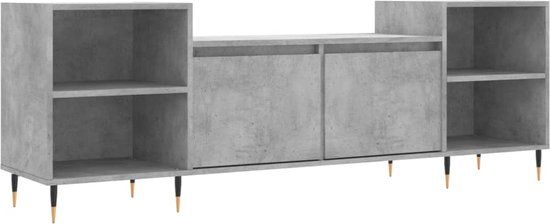 vidaXL Tv-meubel 160x35x55 cm bewerkt hout betongrijs
