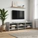 Maison Exclusive Meuble TV exclusif - Dimensions : 168 x 33 x 47 cm - Couleur : gris béton - Matériau : bois composite