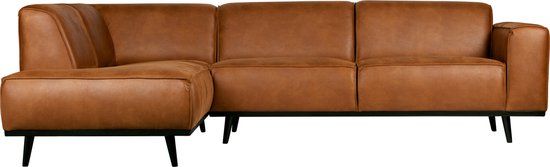BePureHome Statement Corner Sofa Left - Ecoleer - Cognac - 274x210x77 cm