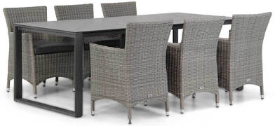 Garden Collections Dublin/Zaga 220 cm dining tuinset 7-delig