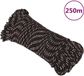 vidaXL - Boot - touw - 3 - mm - 250 - m - polypropyleen - zwart