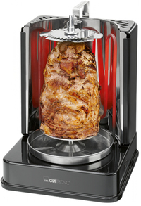 Clatronic DVG 3686 - Vertical Multi Grill - Gyros Grill - Kebab Grill - 1400W - Black