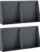 vidaXL Mur de soutènement - 4 pièces - 40 x 12 x 40 cm - Acier - Anthracite