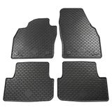 Volkswagen 2G1061550A041 rubberen vloermatten 4x rubberen matten voor alle weersomstandigheden kwaliteit Plus, zwart