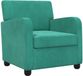 vidaXL Fauteuil Turquoise fluweel