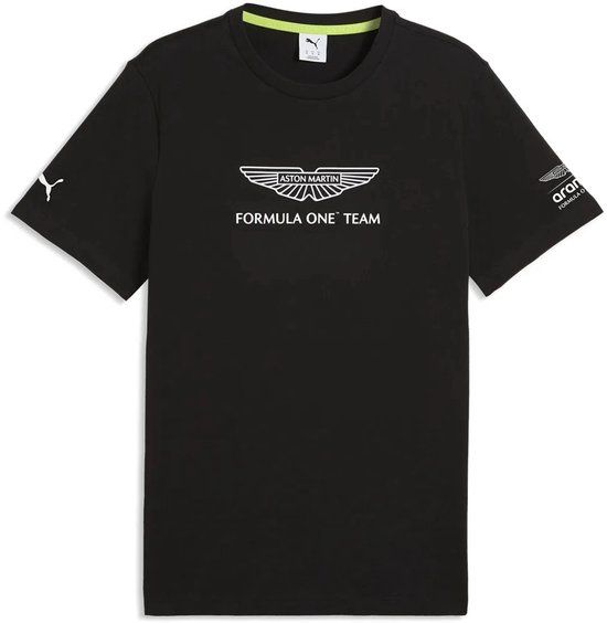 Puma X Aston Martin F1 Essential Big Logo T-shirt Heren Zwart XL